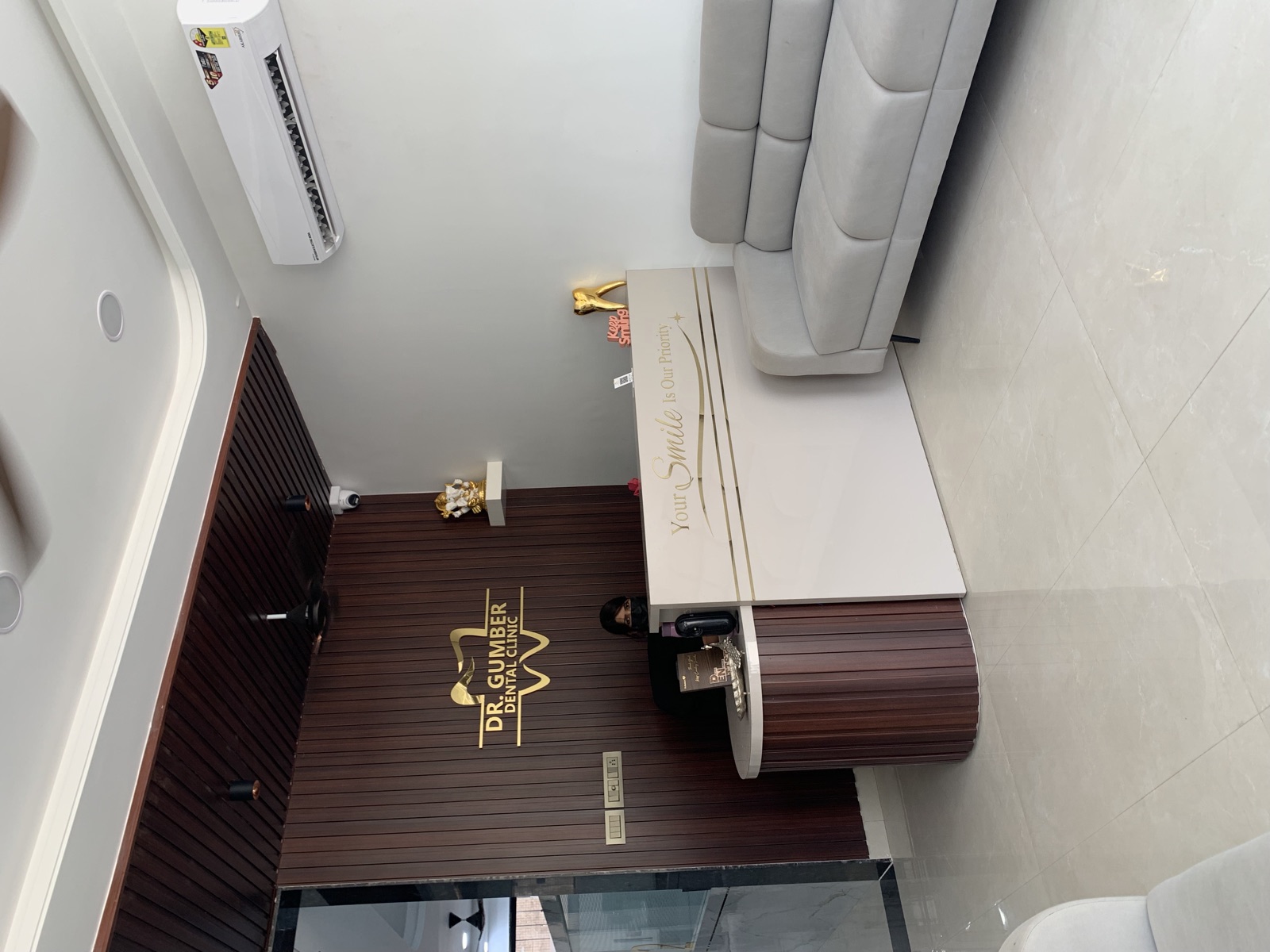 Reception at Dr. Gumber Dental Clinic, Jaipur